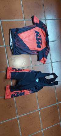 Equipamento completo kTM