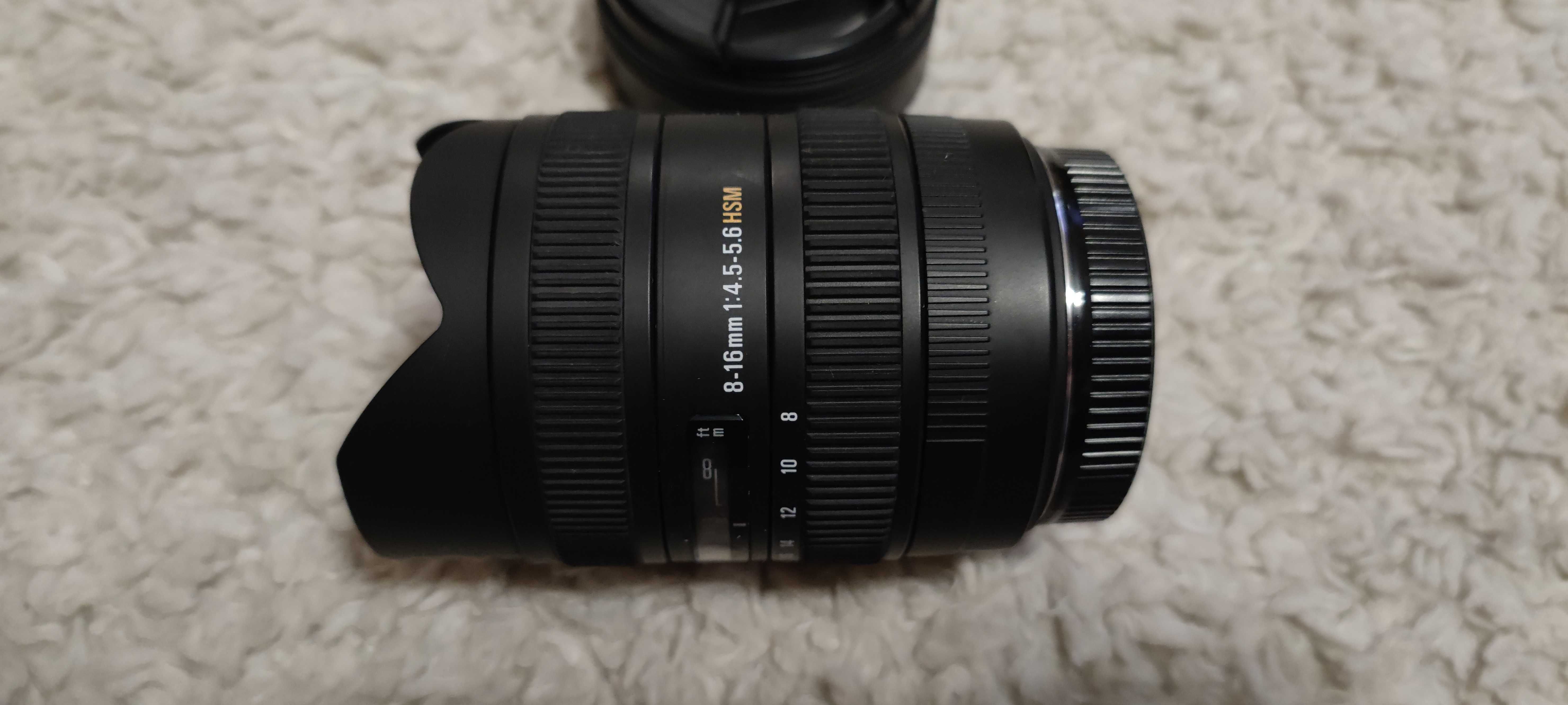 Sigma 8-16mm f/4.5-5.6 AF HSM DC для Canon. Чудовий стан!