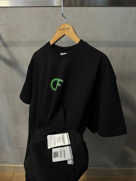 Футболка  мужская Off-white x kaws оверсайз оригинал