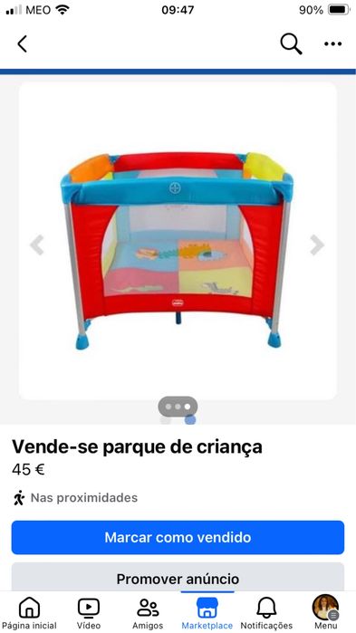 Vende-se parque de crianca