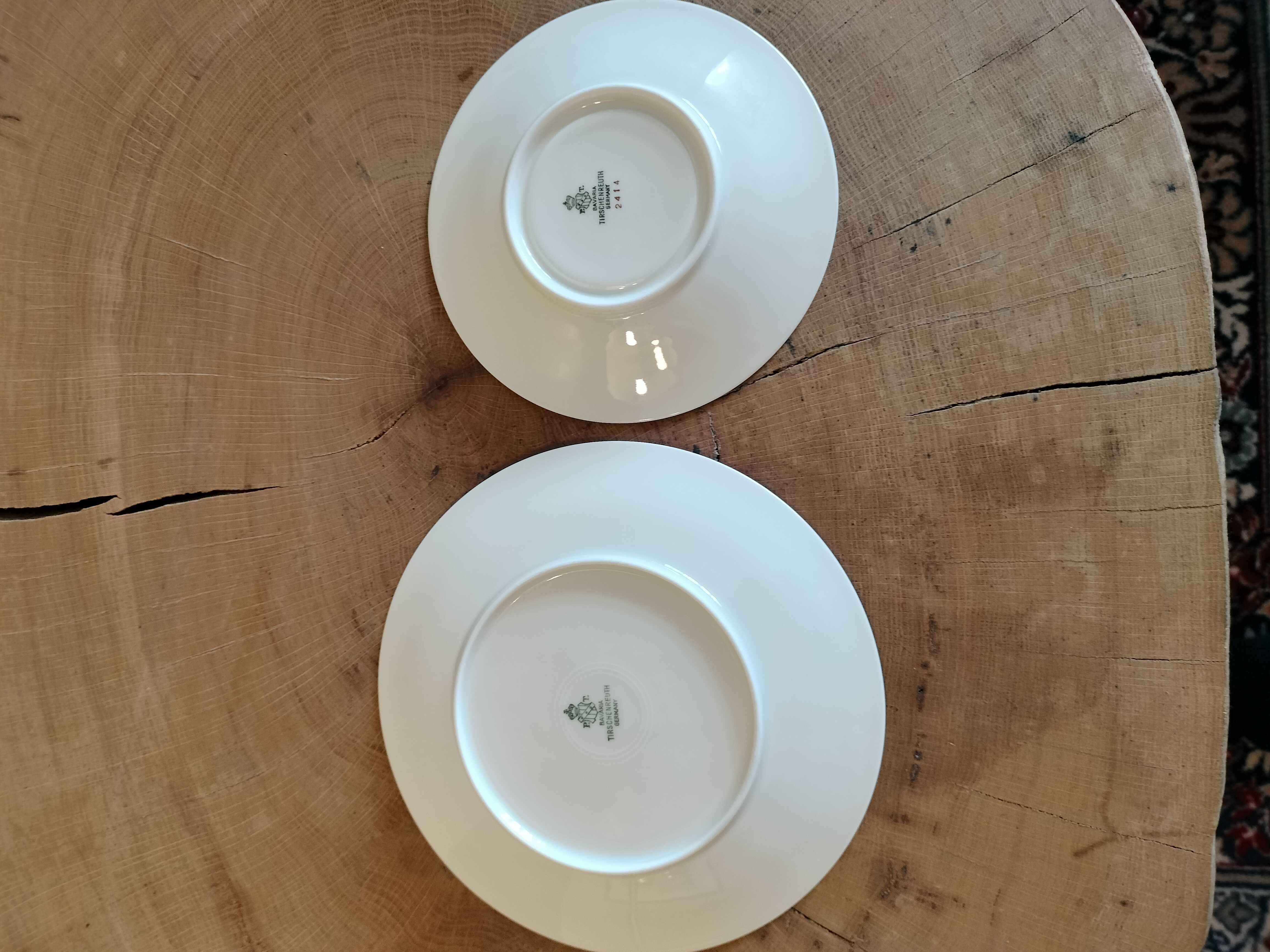 2 porcelanowe talerzyki z serwisu śniadaniowego Bavaria element nr 11