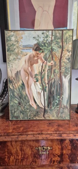 Obraz Anders Zorn "Ewa" olej na płycie akt impresjonizm glamour