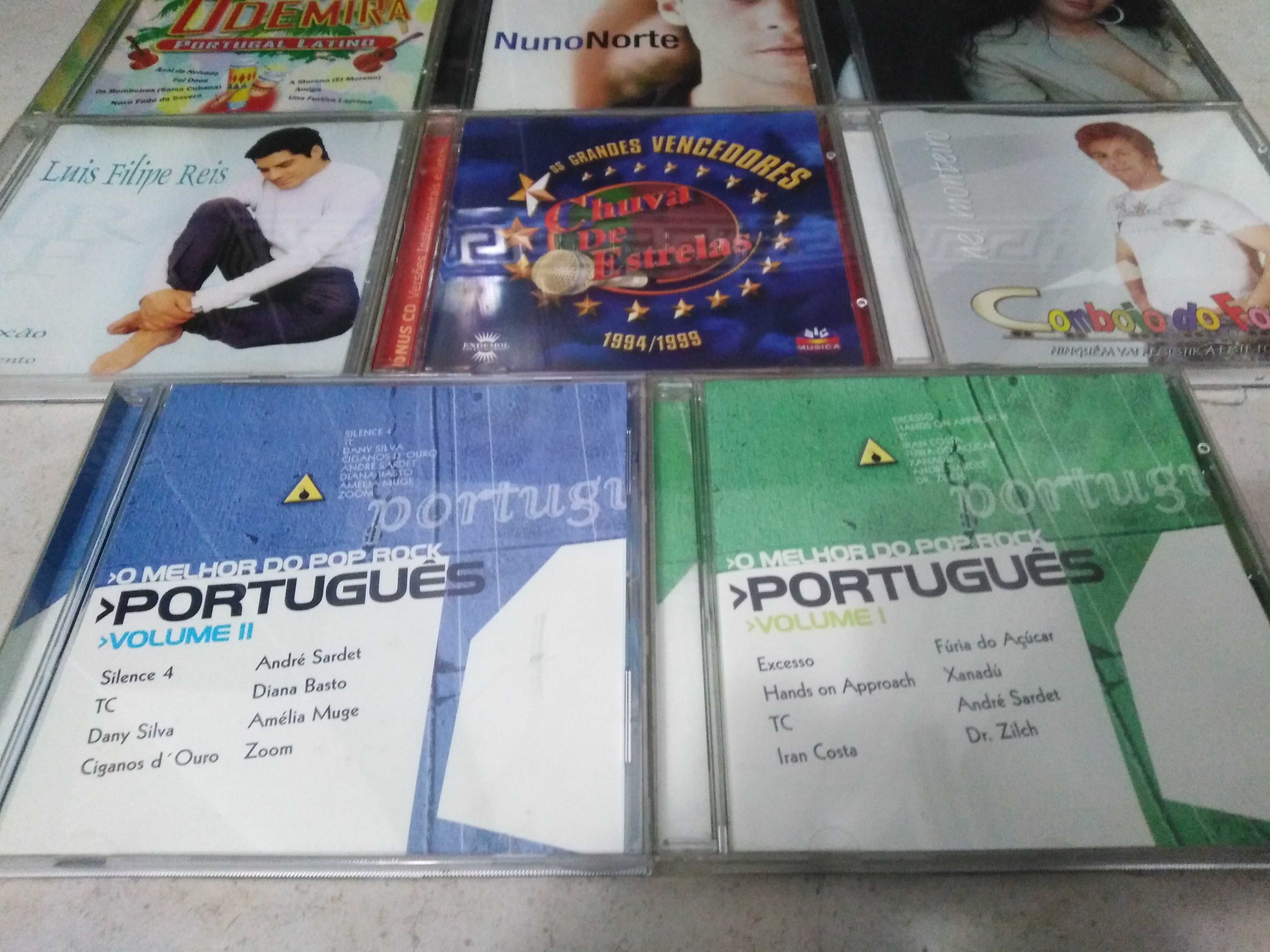 Conjunto de 8 CDS Música Portuguesa 1€ cada.