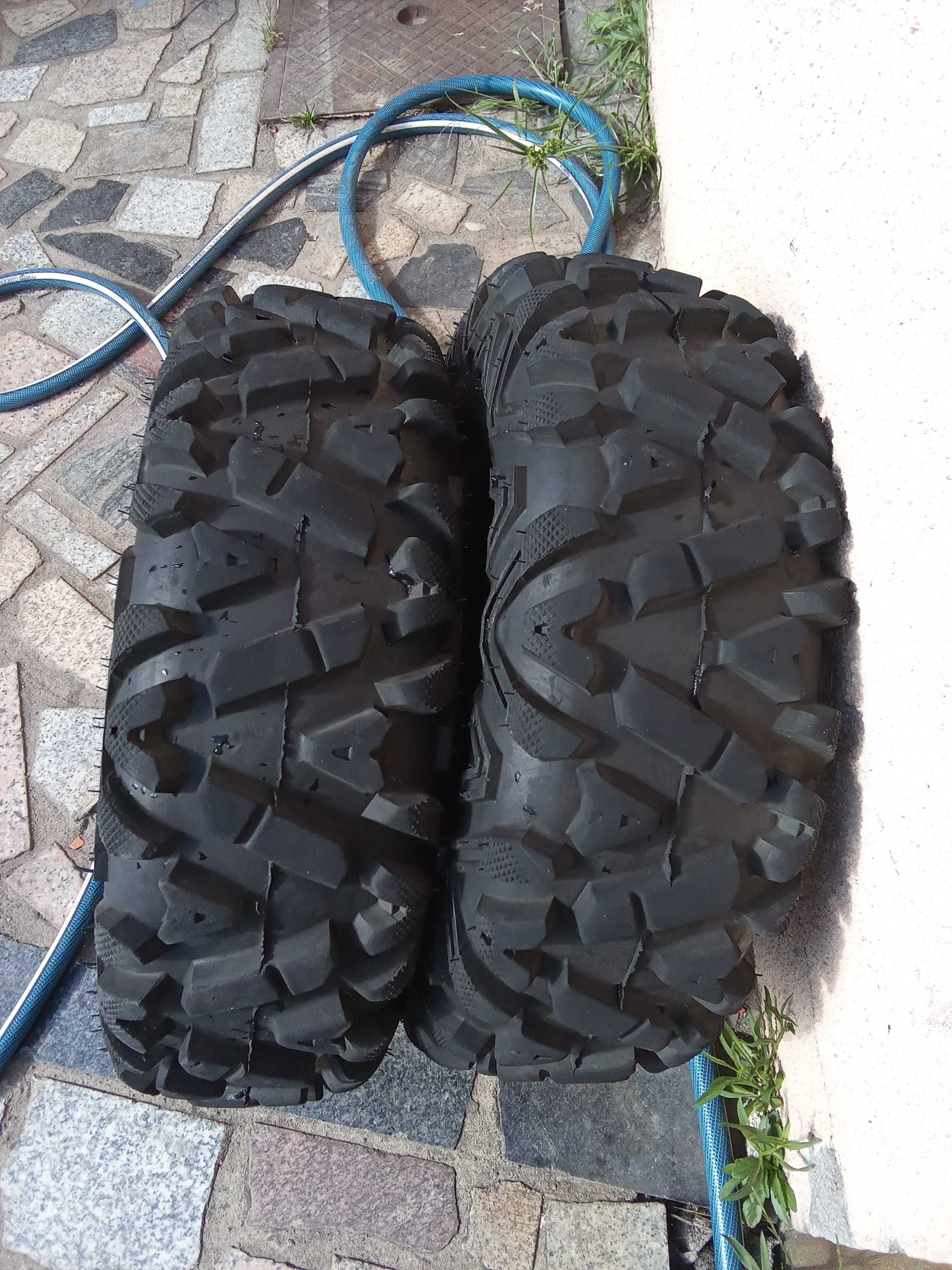 pneus sunf 25x8-12 frente e 25x10-12 tras