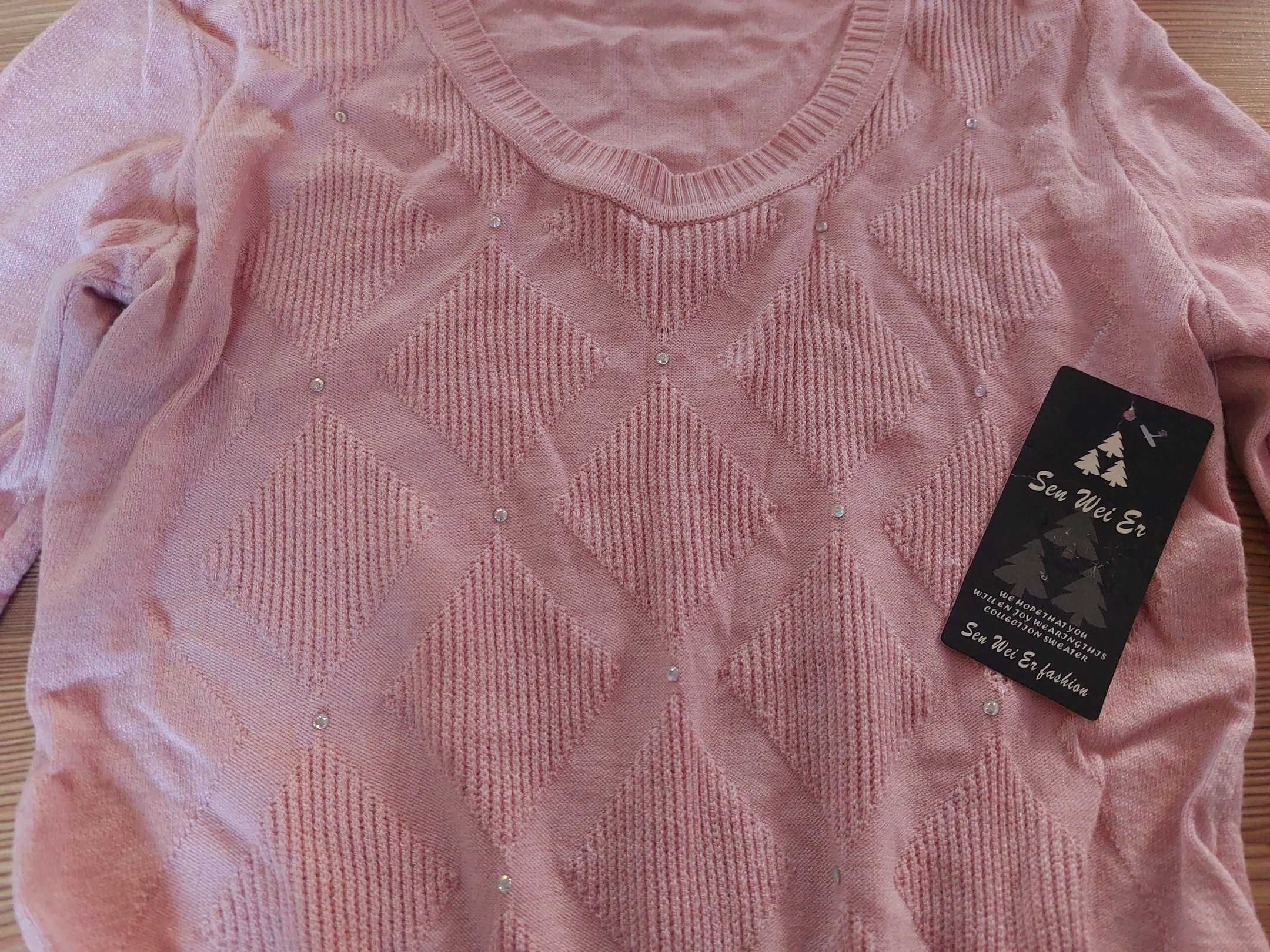 Кофта свитер коралловый и розовый размер 40-42