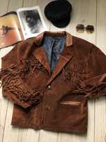 Kurtka skórzana western jacket cowboy cowgirl fredzle