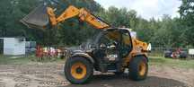 Usługa ładowarką teleskopową JCB. oraz koparko-ładowarką JCB