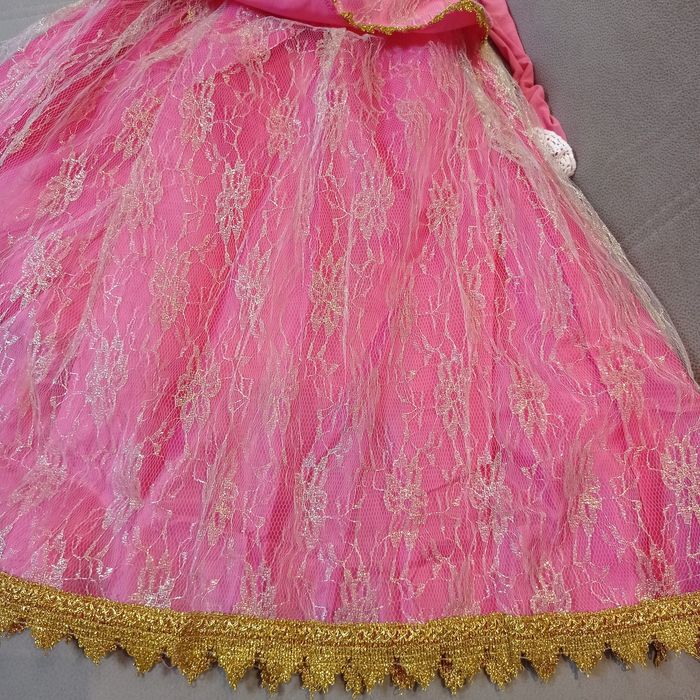 Sukienka strój przebranie księżniczka Aurora r.128-134