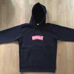 Supreme X Comme Des Garcons CDG Box Logo Sweatshirt Hoodie SS17 Black