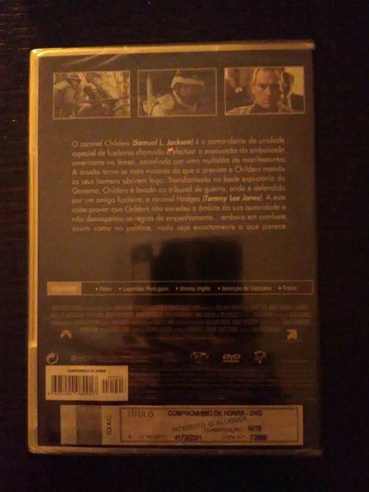 Filme DVD - Compromisso de honra