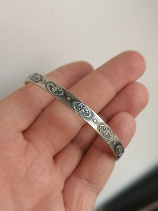 srebrna bransoletka Rytosztuka monogram Stanisław August Poniatowski