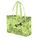 torba na zakupy 8l 34x10x25 vintage zielona 1szt