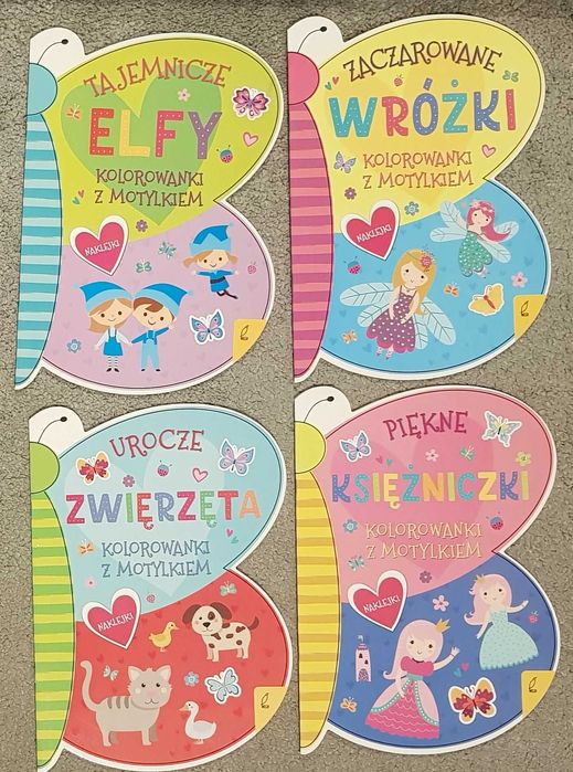 Kolorowanki z motylkiem Elfy Wróżki Zwierzęta Księżniczki