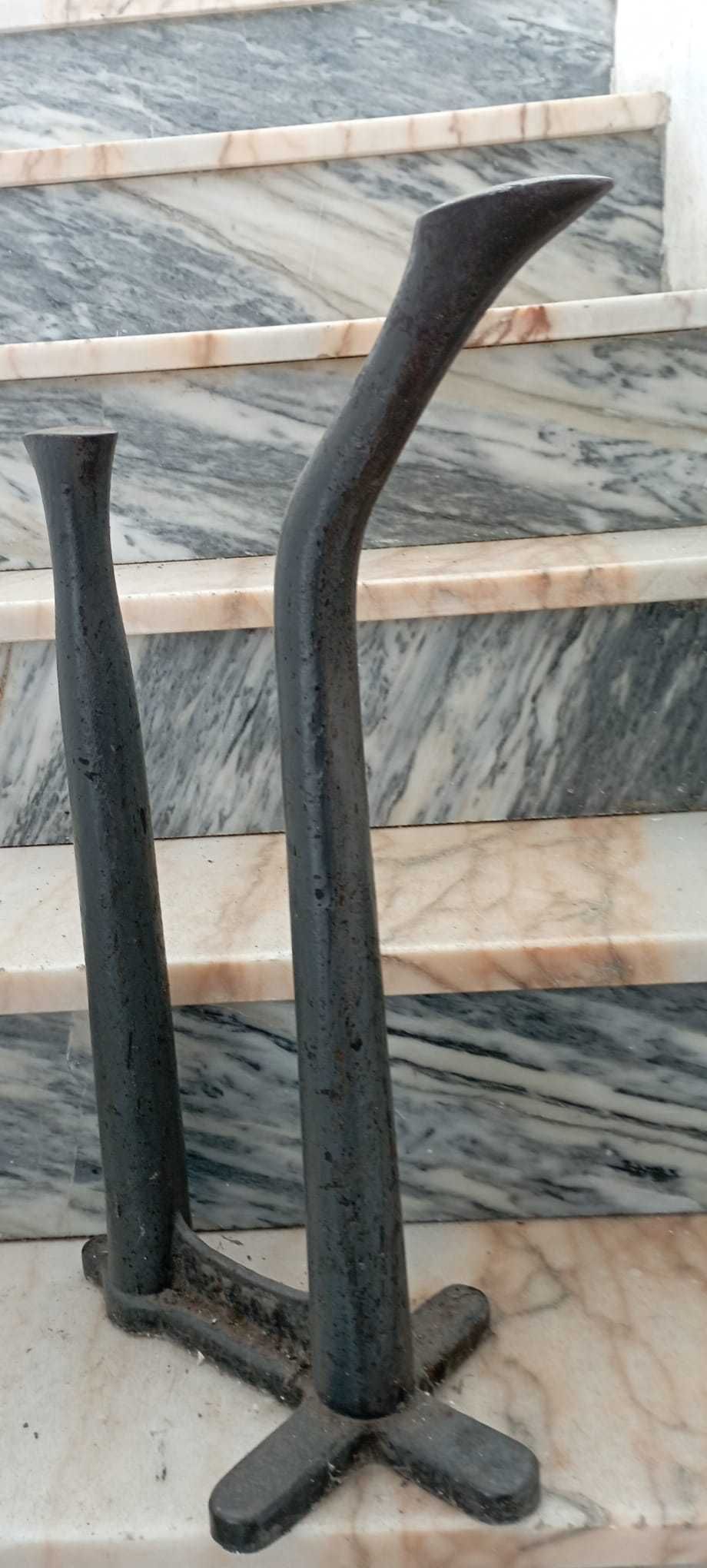Conjunto 4x Ferro Maciço de Bater Solas e Formas de Sapateiro