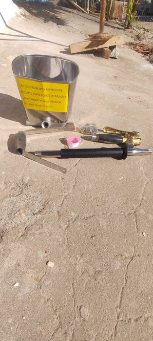 Projetar reboco por compressor