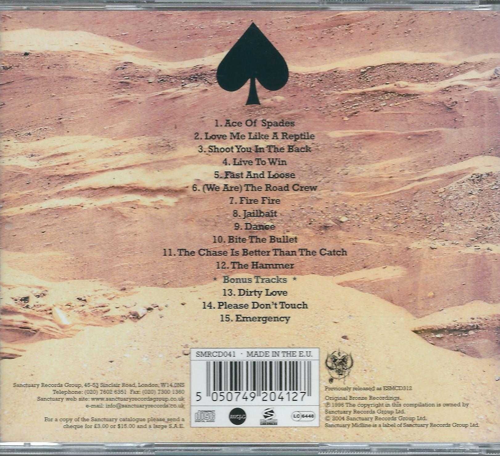 CD Motörhead - Ace Of Spades (2004) (Sanctuary Midline)