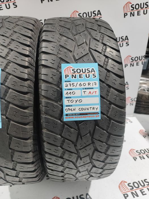 2 pneus semi novos 275-60R17 Toyo - Oferta dos portes