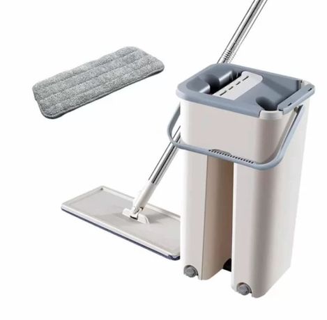 Швабра та Відро Велике Scratch Cleaning Mop зі складною ручкою
