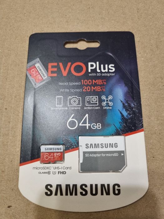 Карта памяти microSDXC Samsung 64gb оригинал