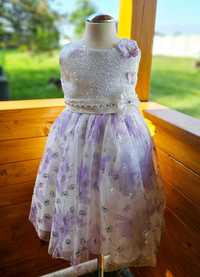 Sukienka tiulowa z motylkami 8 lat