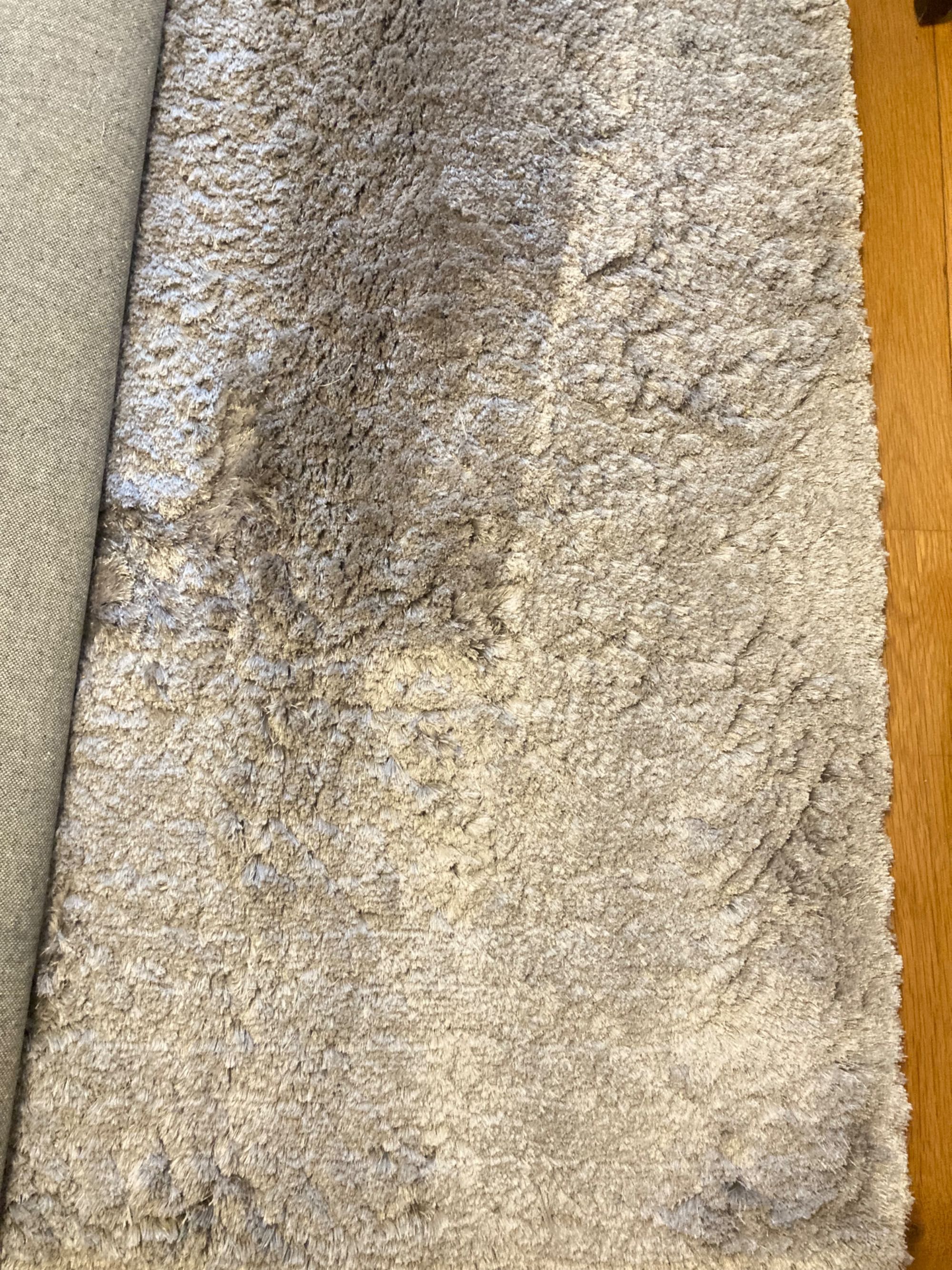 2 Tapetes cinza/prata pelo longo Leroy Merlin 2x3m