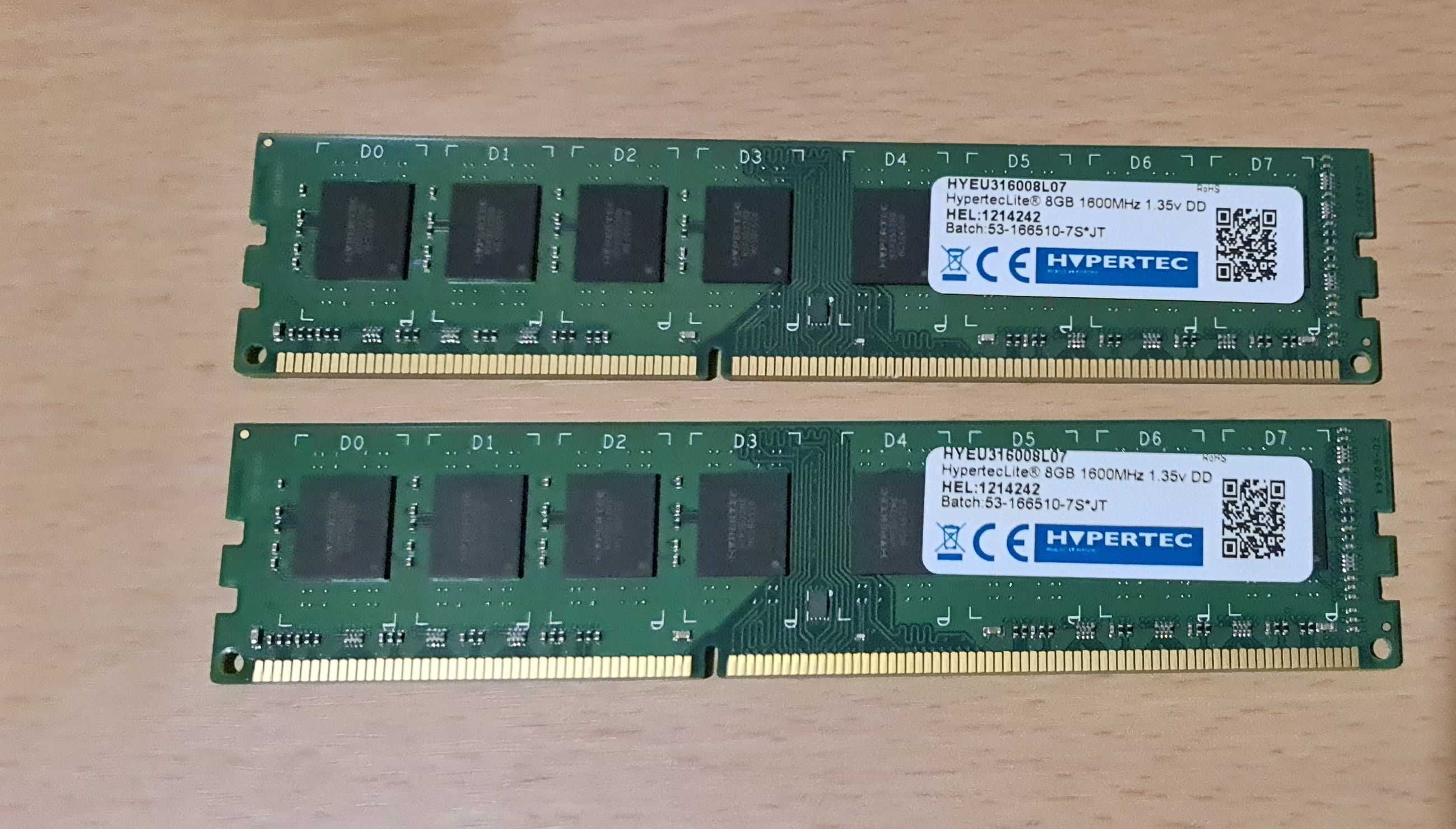 Pack de 2 Memórias Ram de 8GB cada