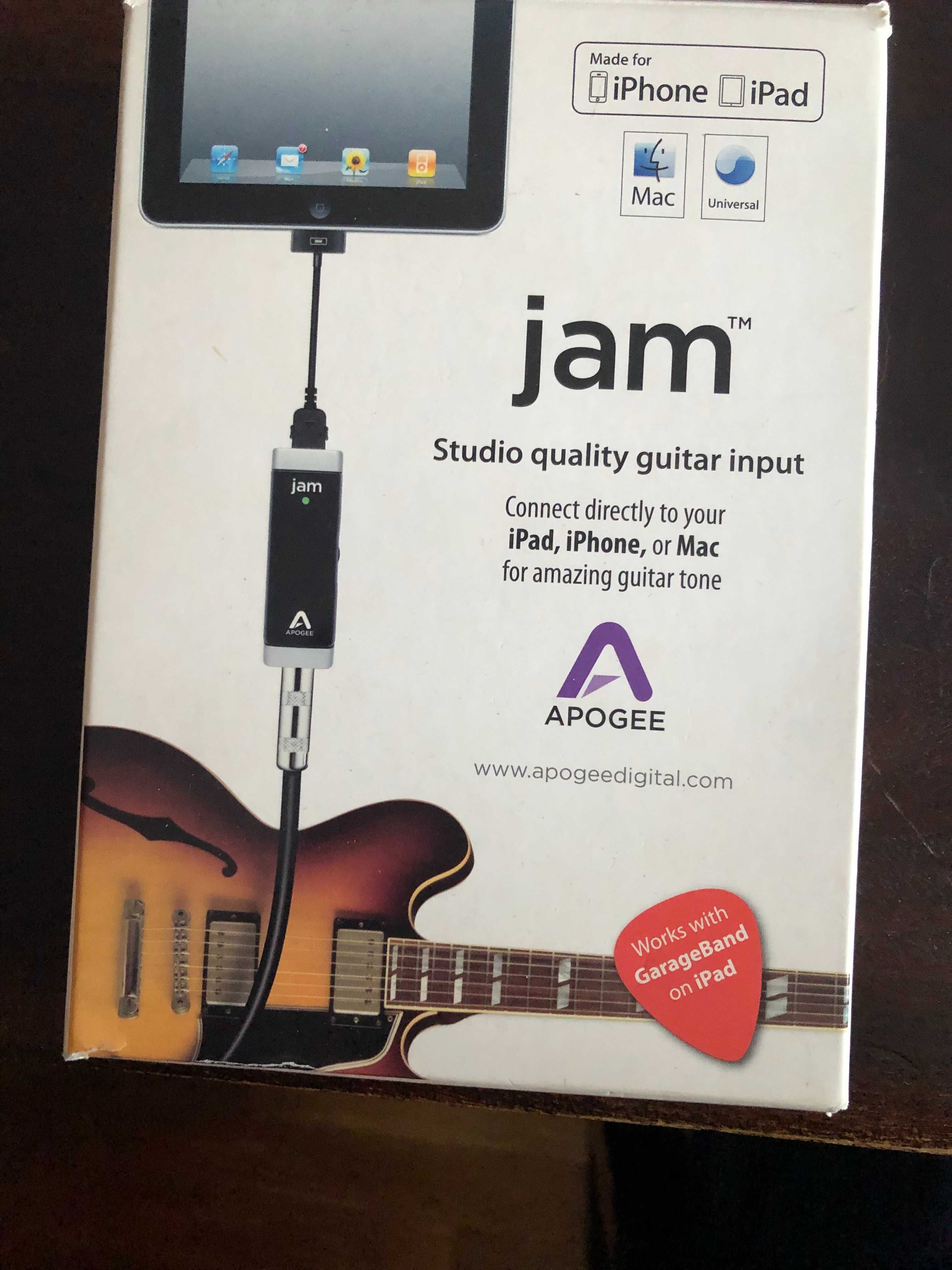 APOGEE JAM96K – profesjonalny interfejs gitarowy na iOS