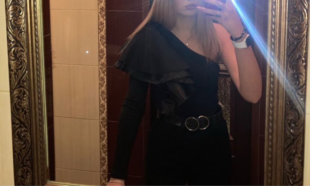 Zara топ/кофта з обʼємним рукавом