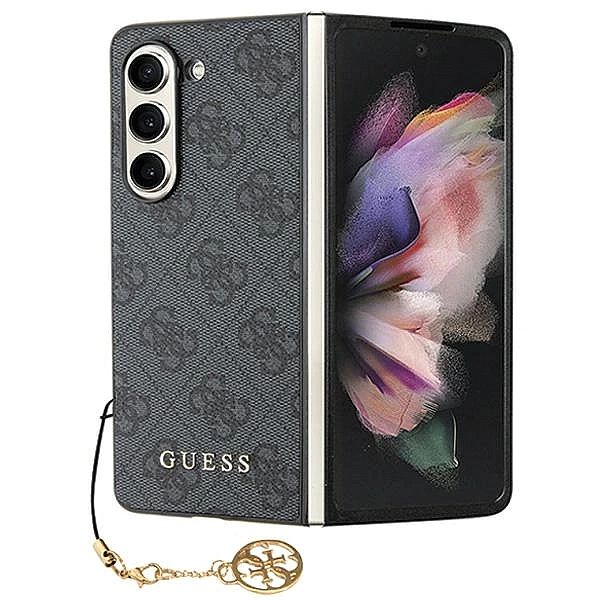 Etui Guess 4G Charms Collection na Samsung Galaxy Z Fold 5 - szare