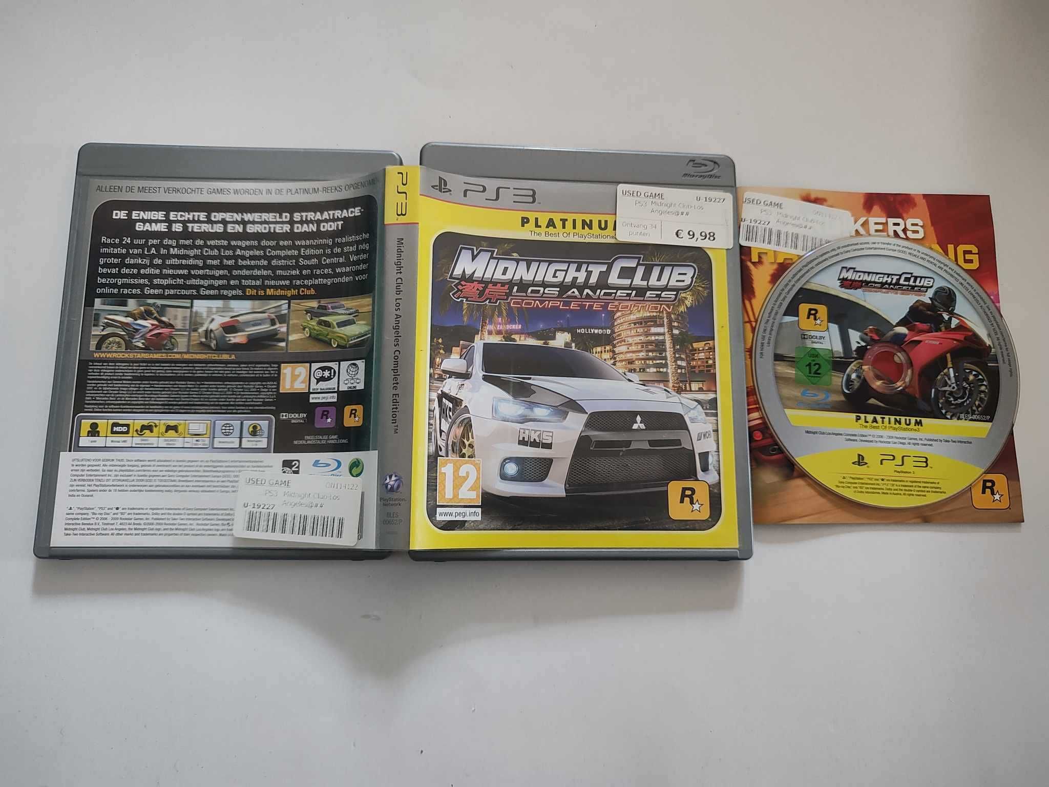 Gra PlayStation PS3 Midnight Club Los Angeles Complete Edition