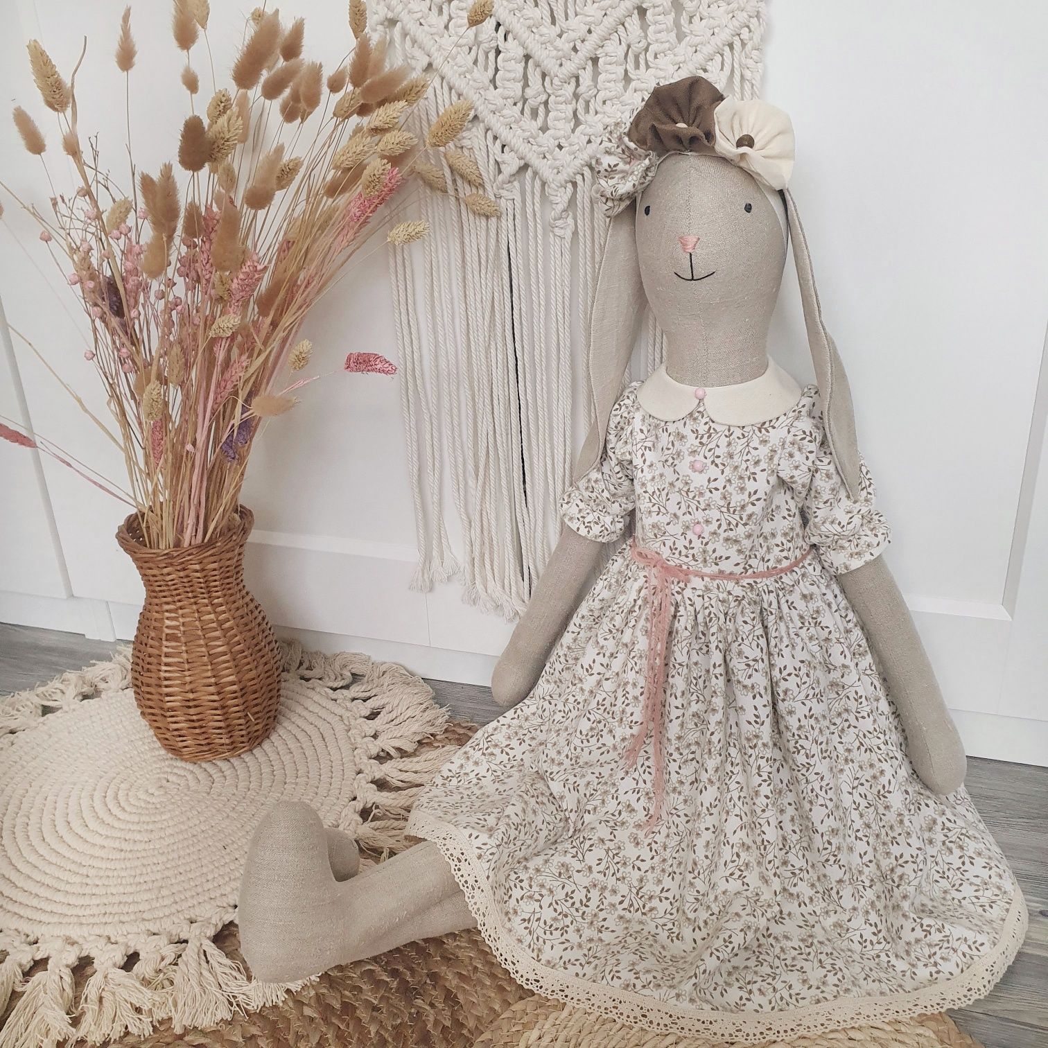 Lalka Królik Tilda Maxi 65/105cm Handmade