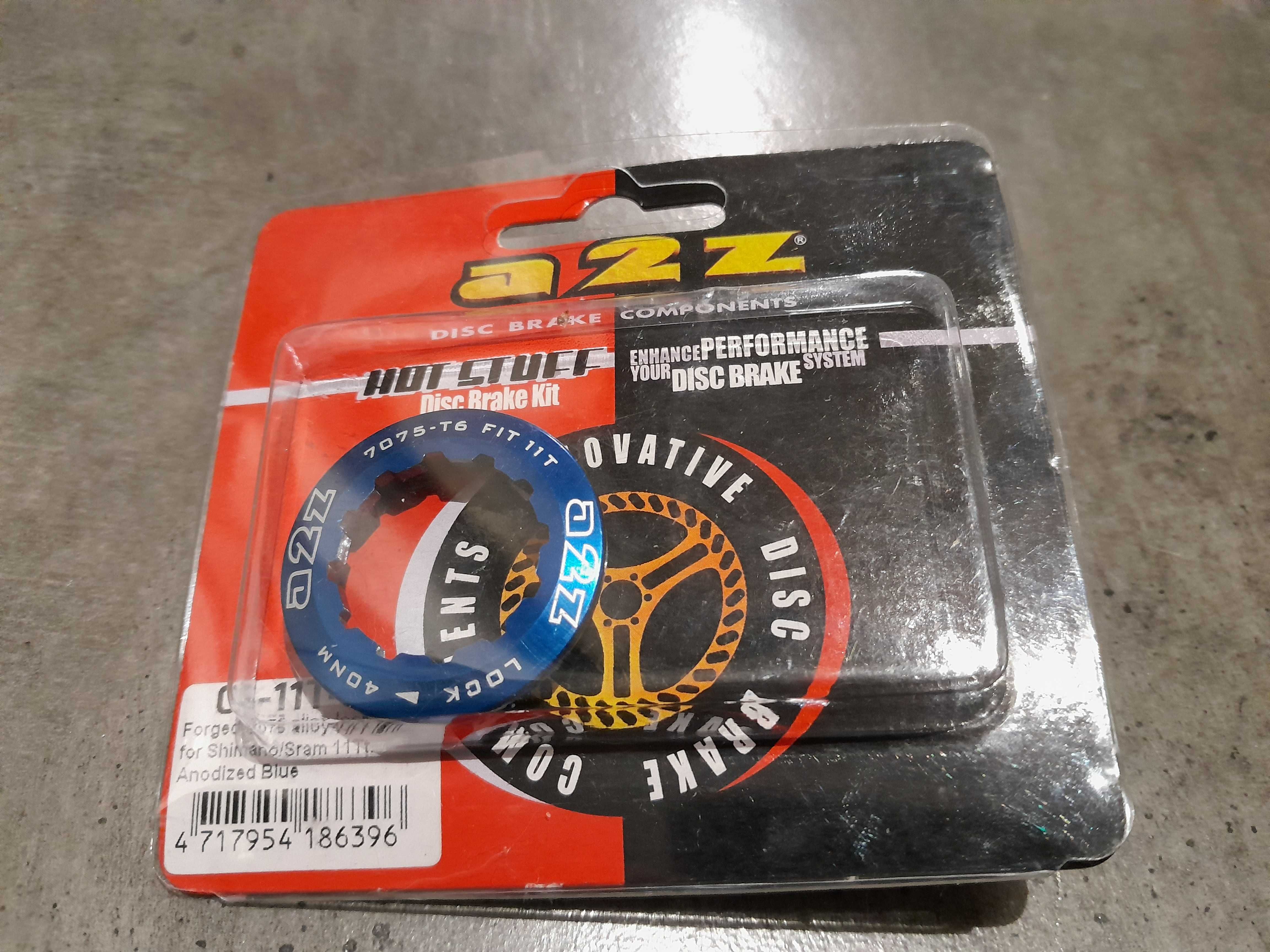 Cassette Lockring A2z nakrętka kasety Shiamno 11T Blue Gold 5g