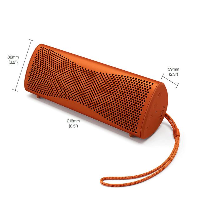 KEF MUO - Orange Moon - Głośnik BT 5.4 IP67 aptX Adaptive, SBC, AAC