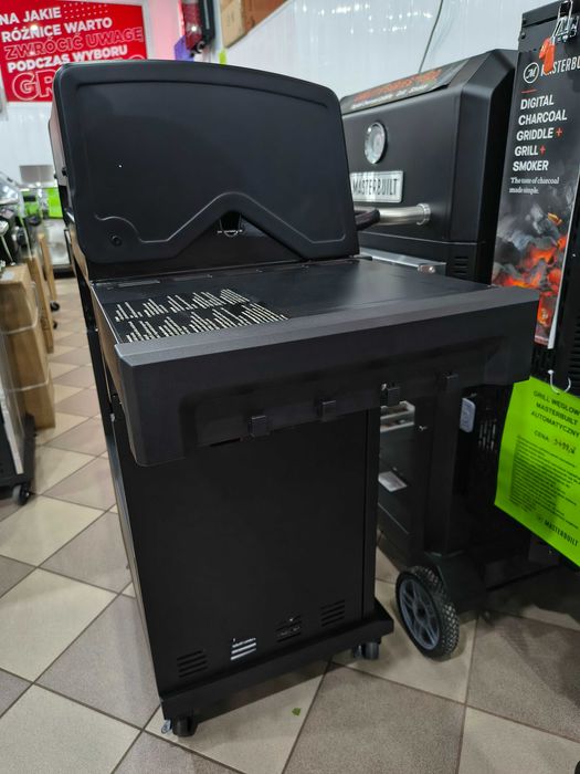 Solidny Grill gazowy z szybą miejscem na butle LANDMANN  BLACKCOOK 3+1