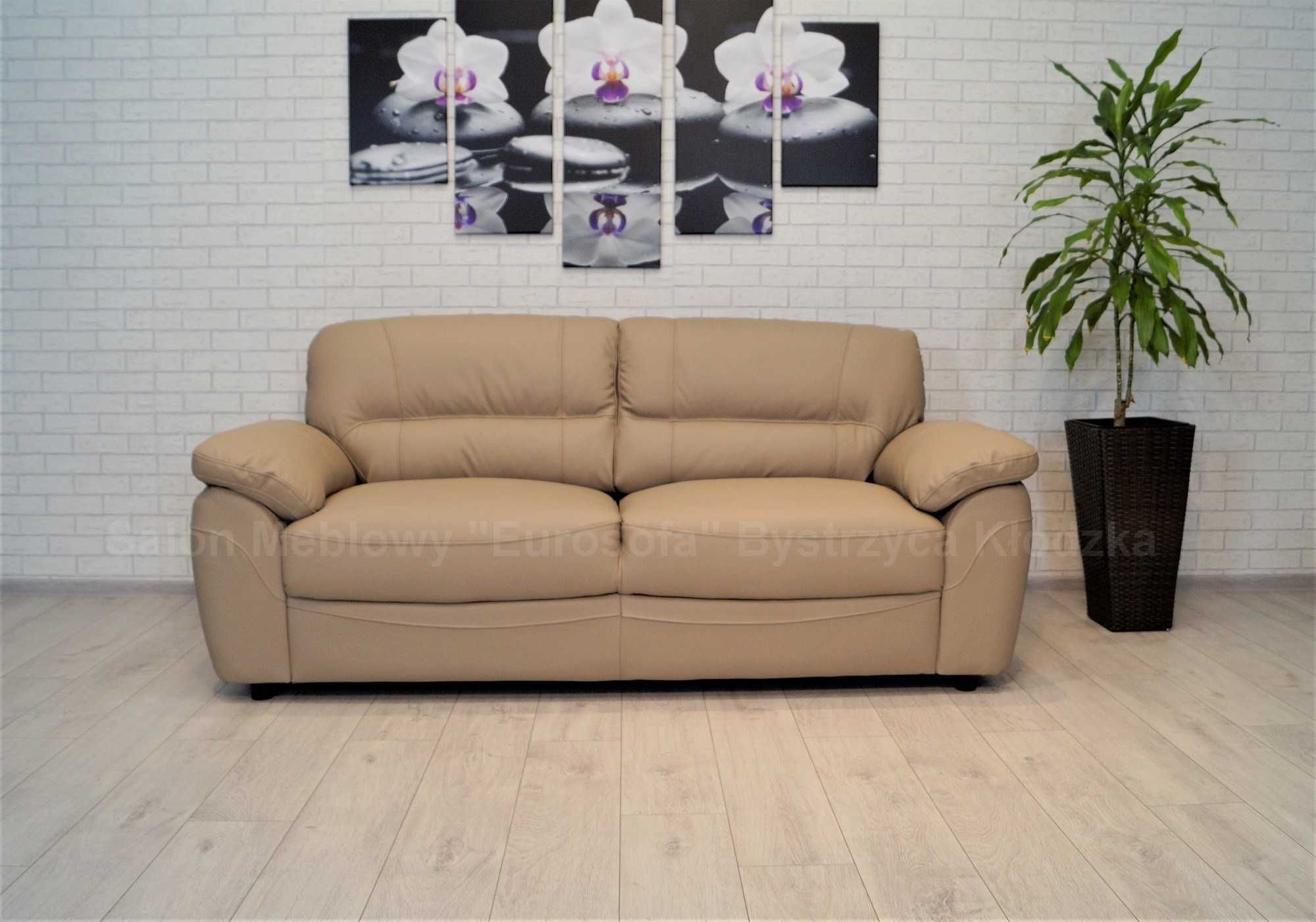 Sofa Balticus 3os 200cm SKÓRA NATURALNA