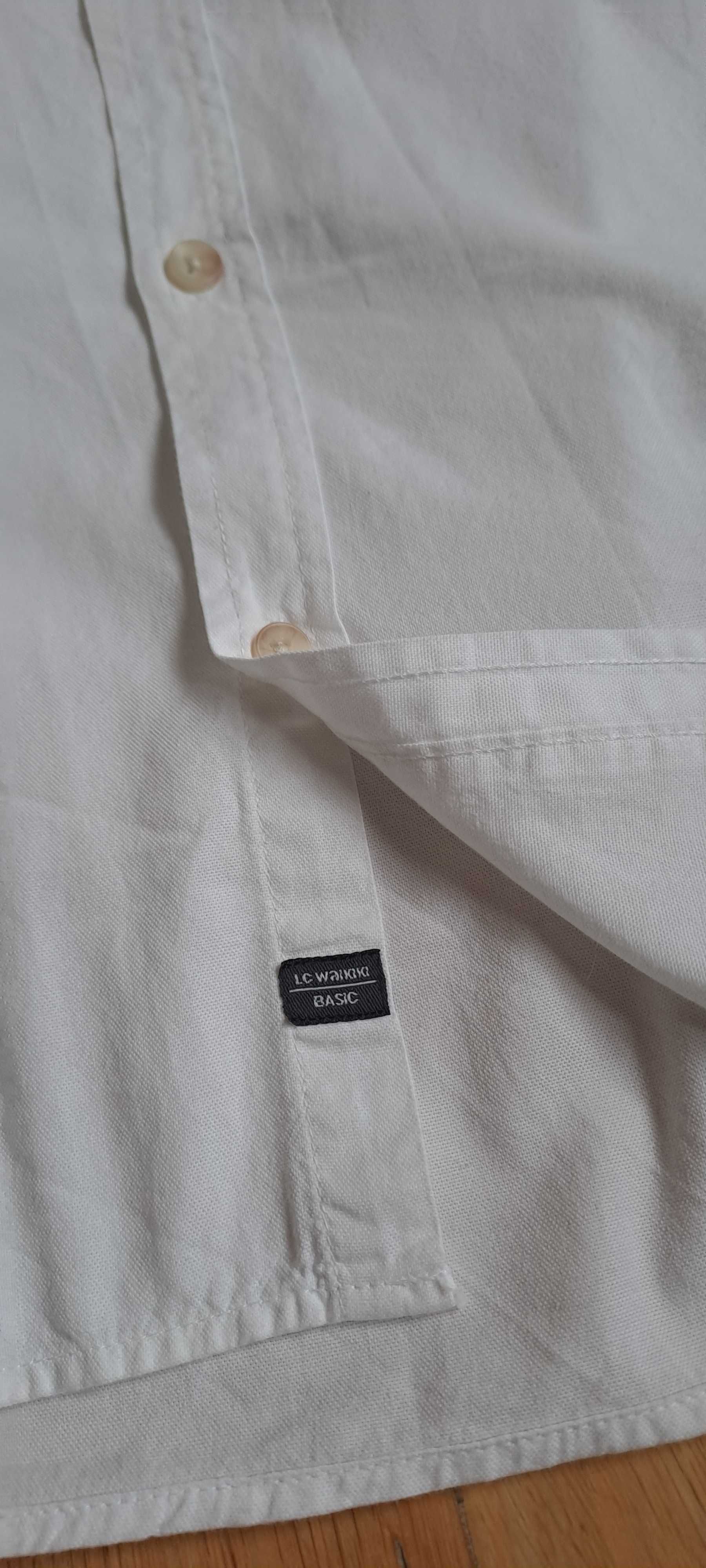koszula biała slim fit L