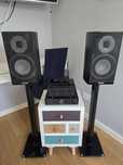 Zestaw stereo Taga hta-25b, magnat quantum 673, stojaki, streamer