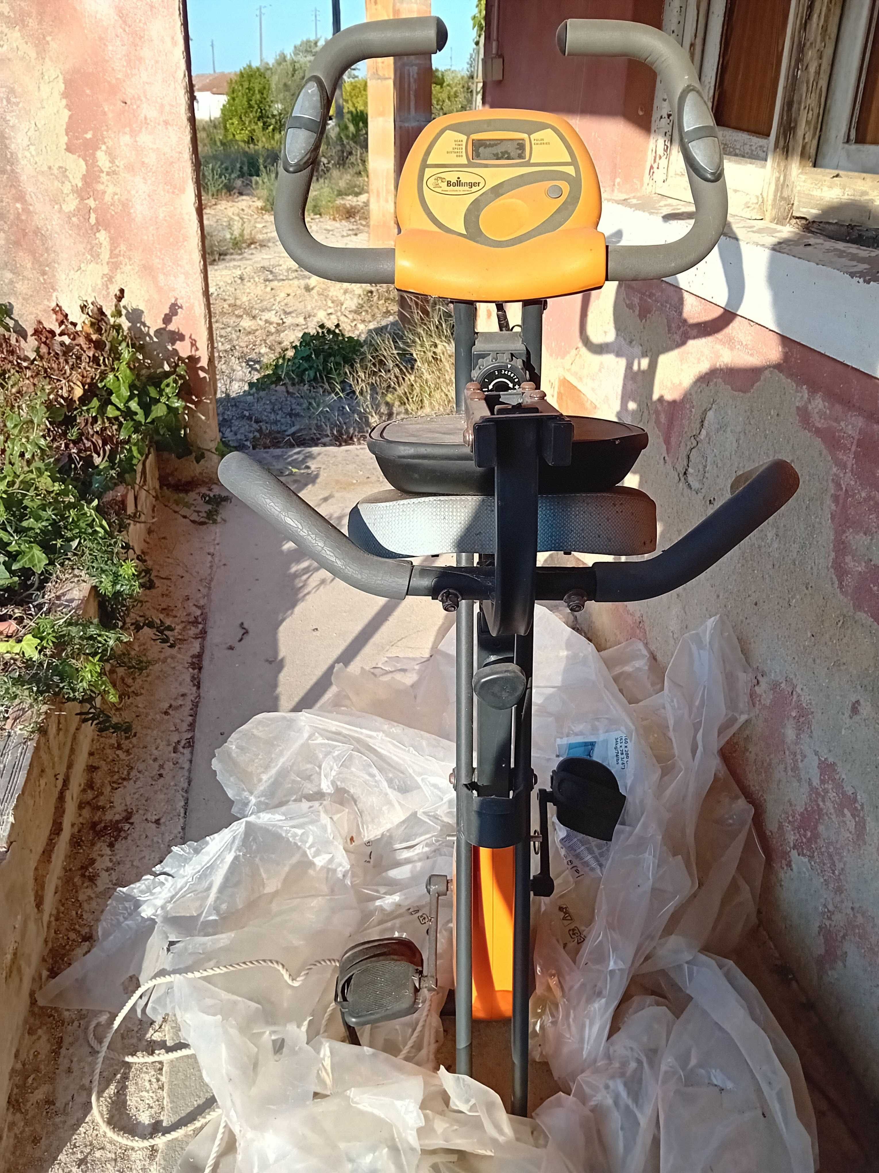 Bicicleta Dobrável Estática de Treino Ginástica