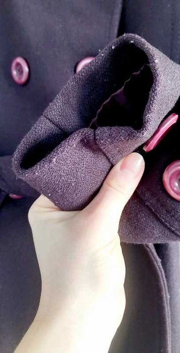 Kurtka, płaszczyk. Żakiet jesień/wiosna. Śliwkowy. Rozmiar 36