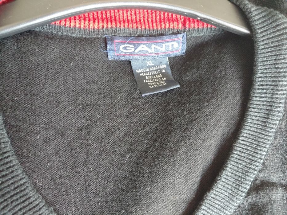Gant czarny sweter XL