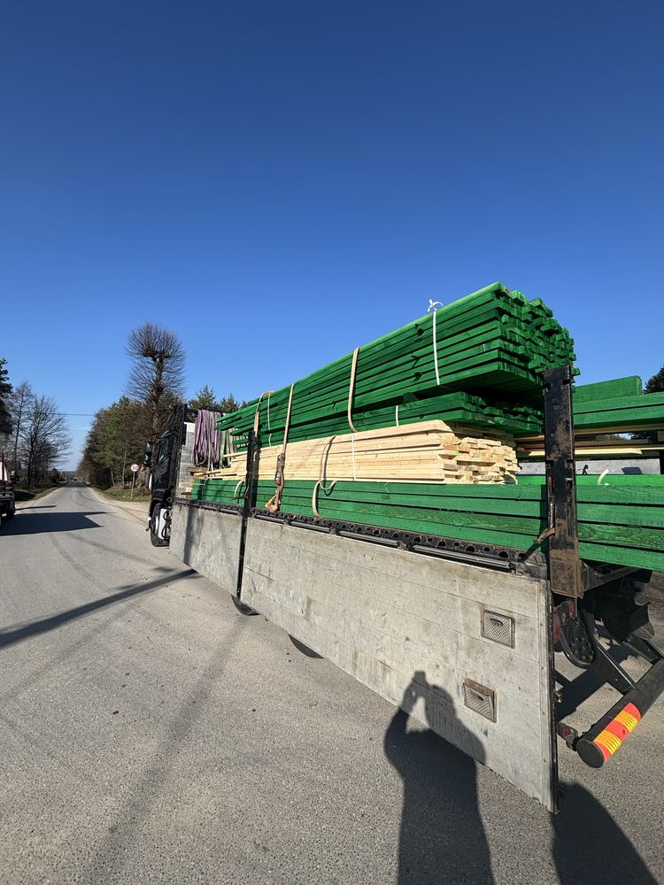 Wiezba dachowa/Deski szalunkowe/Impregnacja /Transport