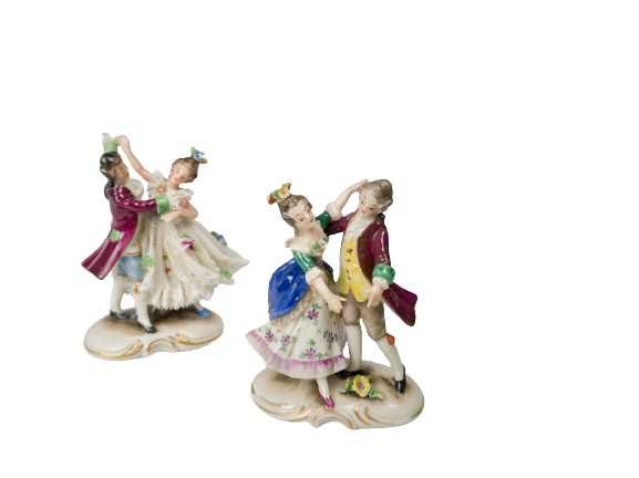 Figurinos porcelana casais dança | Baviera