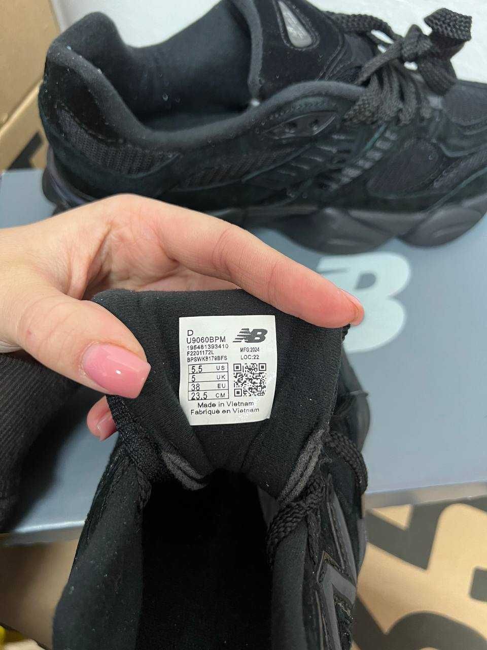 Кроссовки New Balance 9060 black / Нью Беленс 9060 черные 38 39 40