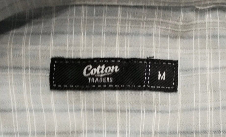 Wr) Cotton męska koszula krótki rękaw kratka Roz.M