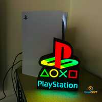 PlayStation logotipo com luz ps5