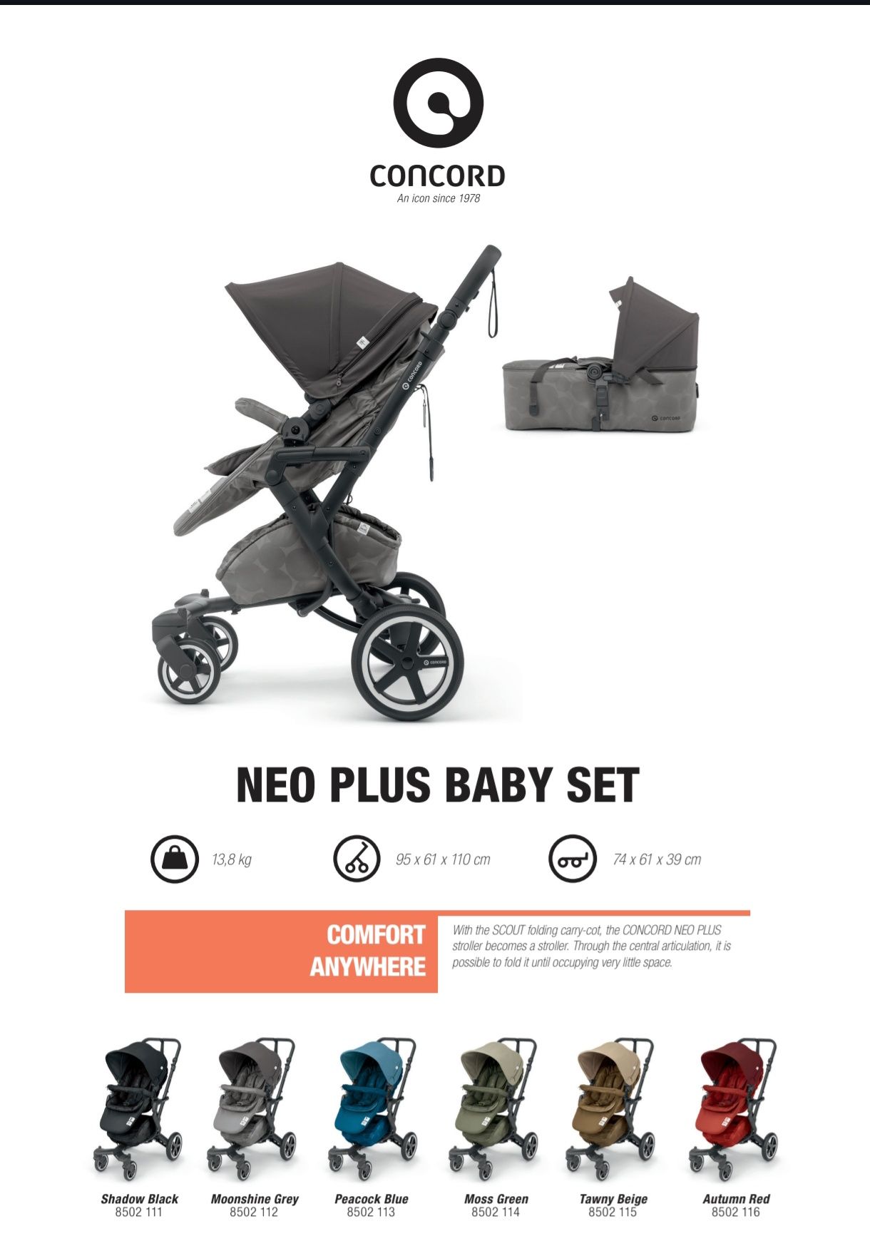 Carrinho de bebé Concord Neo Plus