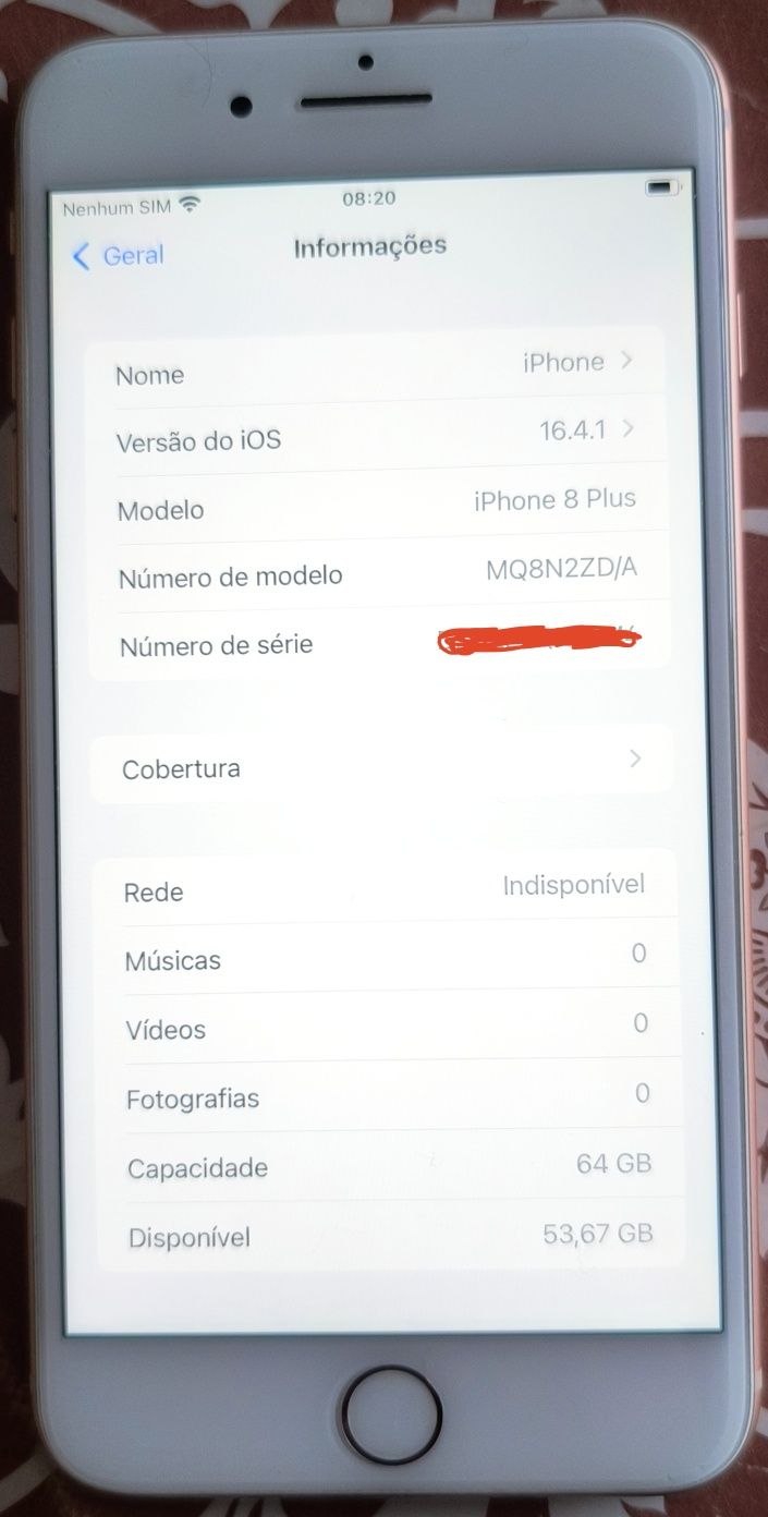iPhone 8 plus gold 64 GB
