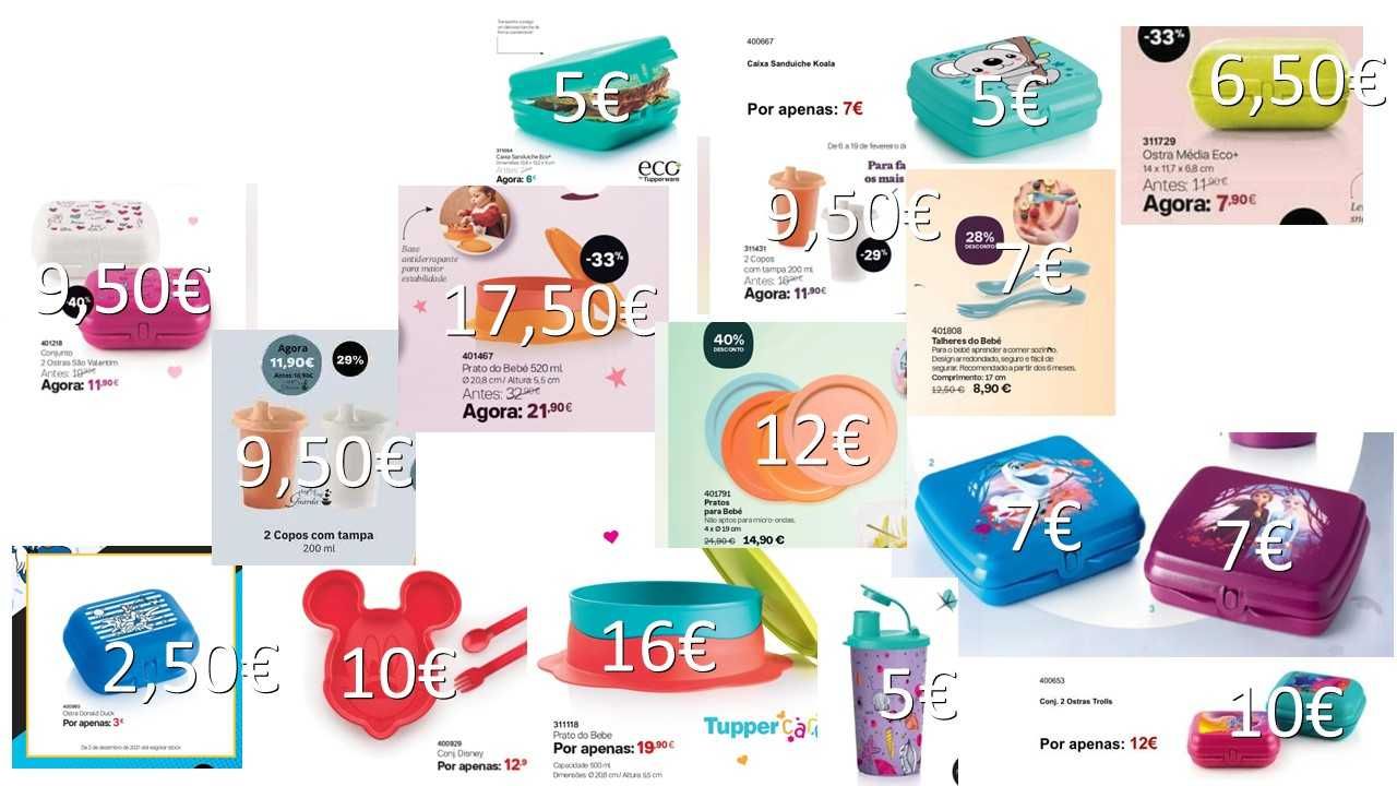 Artigos Tupperware - liquidação de stock