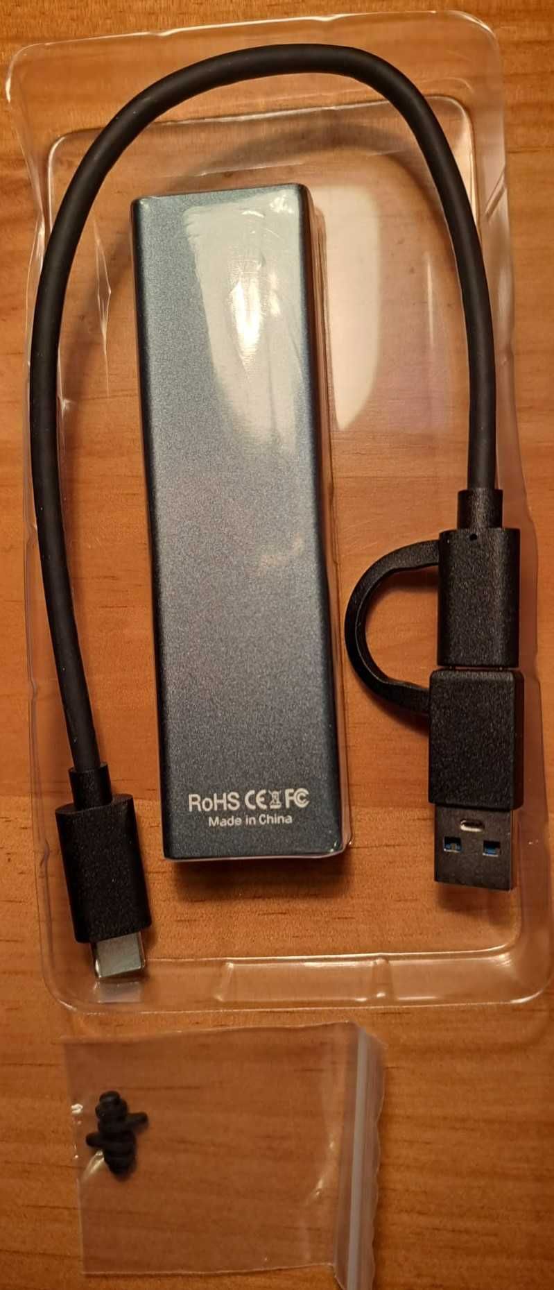 Leitor de discos M.2 SSD dual NVMe e NGFF, USB 3.1 GEN2 -portes grátis