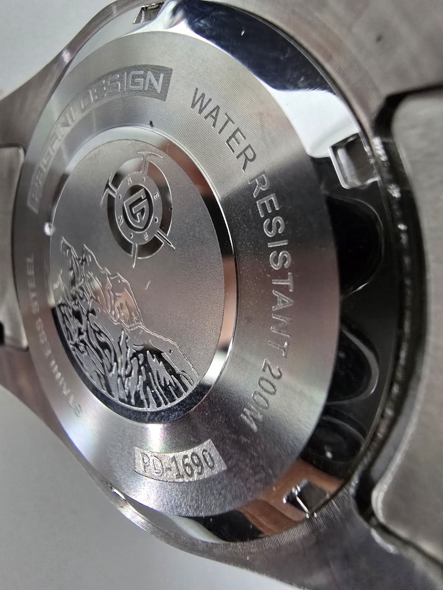 Unikatowy zegarek męski Pagani Design PD-1690- Black